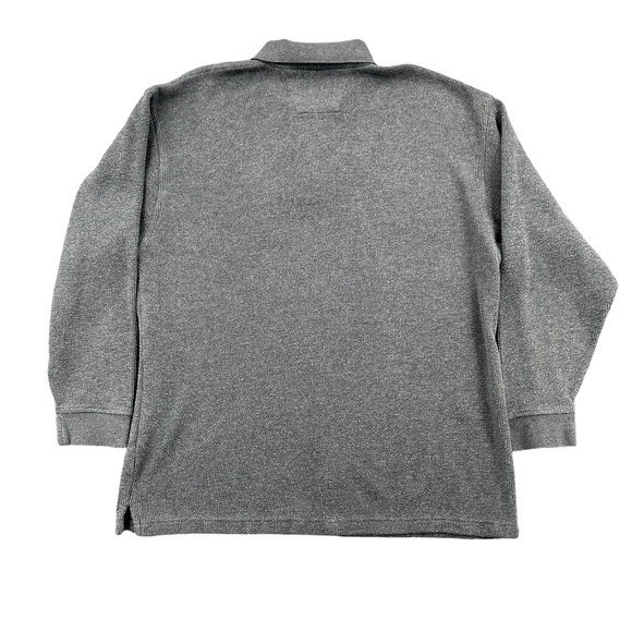 Colours By Alexander Julian Grey Long Sleeve 1/4 Button Up Sweater Extra Large - Picture 2 of 6